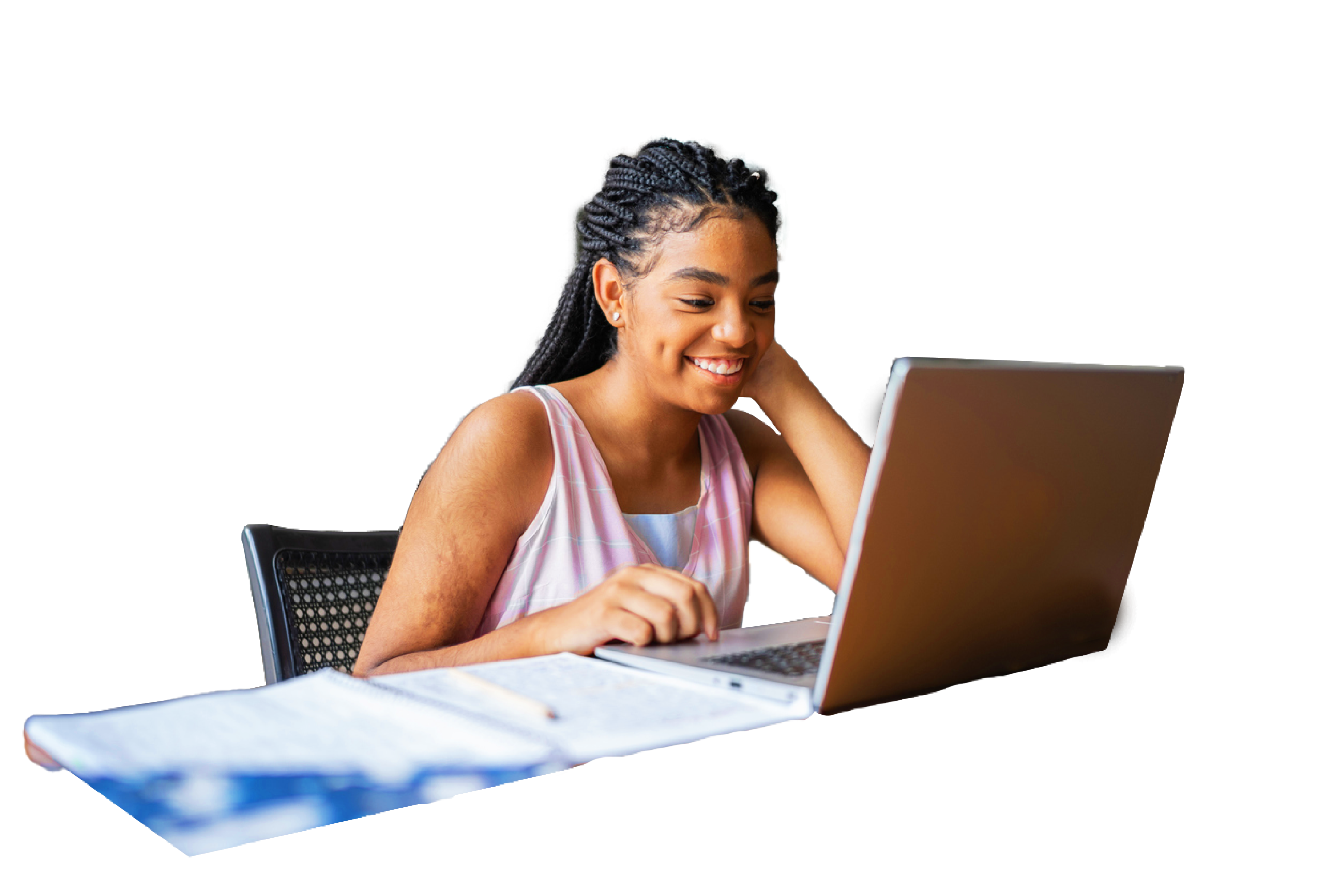 High school learner preparing for exams with Fundaflix’s affordable online study materials and live masterclasses