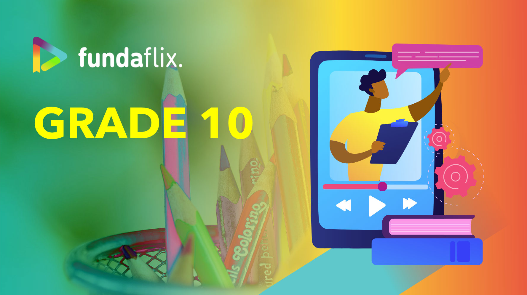 Grade 8-12 students accessing affordable online high school support and exam prep with Fundaflix.