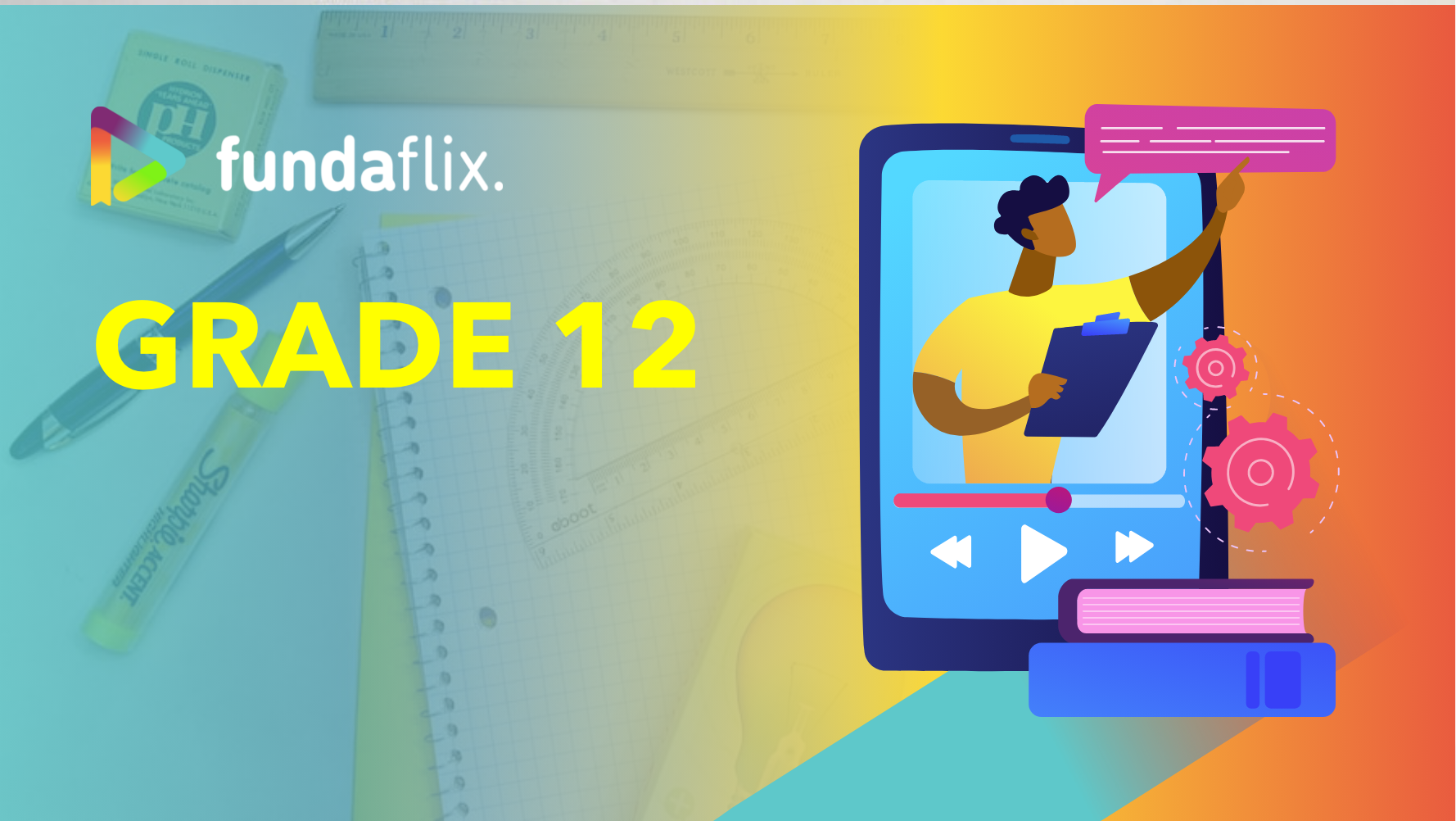 Grade 8-12 students accessing affordable online high school support and exam prep with Fundaflix.